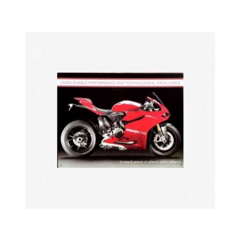 Tac Signs - Plăcuță metalică decorativă [30x41cm] - 1199 Panigale R